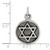 Sterling Silver Antiqued Star of David Pendant - QC-4AFB7EB2-7571