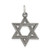 Sterling Silver Antiqued Star of David Pendant - QC-F8FE6EB7-3401