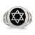 Sterling Silver Antiqued Star of David Ring - QR-87918880-6610