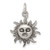 Sterling Silver Antiqued Sun Charm - QC-77D35306-1505