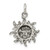 Sterling Silver Antiqued Sun Charm - QC-77D35306-1505