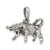 Sterling Silver Antiqued Taurus Zodiac Pendant