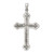 Sterling Silver Antiqued Thorn Cross Pendant
