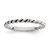 Sterling Silver Antiqued Twisted 1.75mm Women's Ring - QR-499A31FD-6589