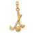 14K 3-D Clubs and Ball Pendant