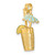 14K 3-D Cocktail Drink w/ Enamel Umbrella and Lime Charm