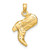 14K 3-D Cowboy Boot Charm