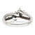 Sterling Silver Antiqued w/14k 3-stone Mother's Ring Mounting - QM-FDFB82DE-8241