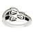 Sterling Silver Antiqued w/14k 3-stone w/Diamond Mother's Ring Semi-Mount - QM-30B09B0E-1694