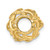 14K 3-D Cut-out Flower Barrel Slide Charm