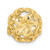 14K 3-D Cut-out Flower Barrel Slide Charm