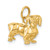 14k 3D Dachshund Dog Charm