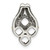 Sterling Silver Antiqued w/14k 4-stone Mother's Pendant Mounting