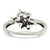 Sterling Silver Antiqued w/14k 4-stone w/Diamond Mother's Ring Semi-Mount - QM-09280269-2971