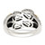 Sterling Silver Antiqued w/14k 4-stone w/Diamond Mother's Ring Semi-Mount - QM-552259BF-7001