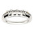 Sterling Silver Antiqued w/14k 4-stone w/Diamond Mother's Ring Semi-Mount - QM-DC6809FD-8078