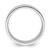 10k White Gold 12mm Standard Weight Flat Comfort Fit Wedding Band Size 8