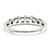 Sterling Silver Antiqued w/14k 4-stone w/Diamond Mother's Semi-Mount Ring - QM-757CFD43-6908