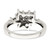 Sterling Silver Antiqued w/14k 5-stone w/Diamond Mother's Ring Semi-Mount - QM-01CD7A88-2009