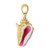 14K 3-D Enamel Conch Shell Charm - K6-881AE3FD-5629