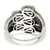 Sterling Silver Antiqued w/14k 5-stone w/Diamond Mother's Ring Semi-Mount - QM-F65A2991-6612