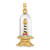 14K 3-D Enamel Lighthouse In Glass Dome Charm