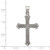 Sterling Silver Antiqued, Polished and Brushed Latin Cross Pendant - QC-AB1906E3-9184