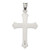 Sterling Silver Antiqued, Polished and Brushed Latin Cross Pendant - QC-AB1906E3-9184