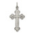 Sterling Silver Antiqued, Textured and Brushed Latin Cross Pendant - QC-90790CF5-9899