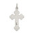 Sterling Silver Antiqued, Textured and Brushed Latin Cross Pendant - QC-90790CF5-9899
