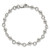 Sterling Silver Beaded Fancy Link Bracelet