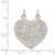 Sterling Silver Best Friend 2-piece break apart Heart Charm - QC-D14441C7-9380
