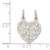 Sterling Silver Best Friends 2-piece break apart Heart Charm
