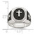 Sterling Silver Black Agate Ring - QR-0E9AA790-9126