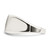 Sterling Silver Black Enameled and CZ Mens Ring - QR-B6AF6A88-4524