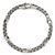 Sterling Silver Black Ruthenium-plated Brushed Fancy Box Chain Mens 8.5 inch Bracelet