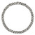 Sterling Silver Black Ruthenium-plated Brushed Fancy Curb Chain Mens 8.5 inch Bracelet