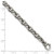 Sterling Silver Black Ruthenium-plated Brushed Fancy Textured Cable Link Mens 8.5 inch Bracelet