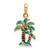14k 3D Enameled Palm Trees Pendant