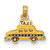 14k 3D Enameled TAXI Pendant