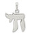 Sterling Silver Chai Pendant - QC-50AF710A-2816