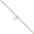 Sterling Silver Cherry Quartz Dangling Hearts on Figaro Link Anklet - QG-061F78E9-9834