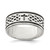 Sterling Silver Cross & Weave Design Ring - QR-C59385C1-8760