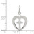 Sterling Silver Cross Heart Charm