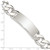 Sterling Silver Curb Link ID Bracelet - QC-D947DBE8-5868
