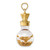 14K 3-D Gold Leaf In Bottle Charm