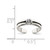 Sterling Silver CZ Antiqued Toe Ring