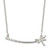 Sterling Silver CZ Dragonfly Bar Necklace