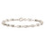 Sterling Silver CZ Fancy Polished Bracelet - QX-EBCF7801-9997