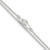Sterling Silver CZ Flip Flop 9in Plus 1in Ext. Anklet